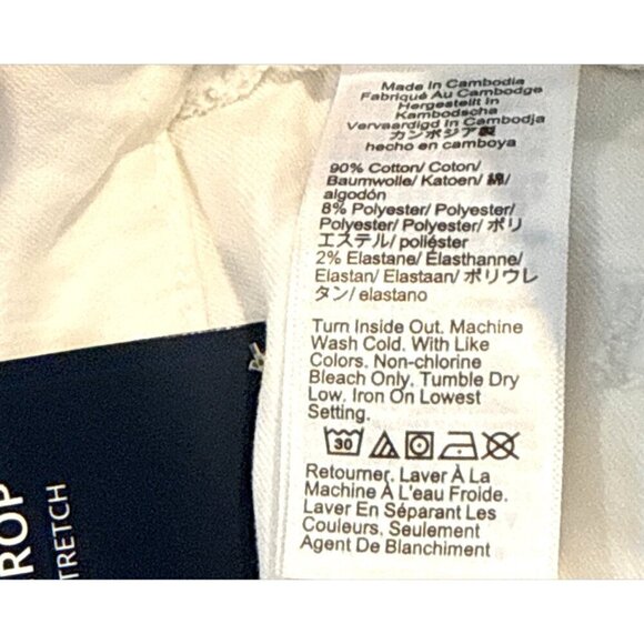 J. Crew Women's Tall Mid-Rise Flare Crop White 29 Tall NWT - Picture 8 of 9